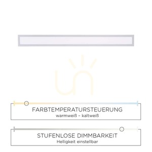 Stropní LED panel Paul Neuhaus FLAT 16537-16-O bílý 100 × 10 cm CCT small 5