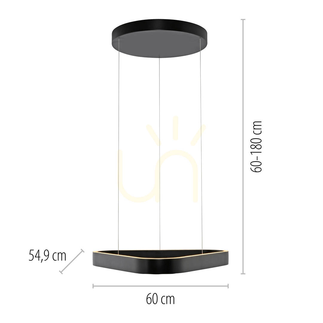 Kontrola Q-STRETTO 2690-18 Černé závěsné svítidlo s 2 LED diodami Q-STRETTO 2690-18 Černé závěsné svítidlo s 2 LED diodami