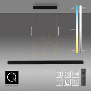 Q-STRETTO 2687-18 Černé závěsné svítidlo s 2 LED diodami 6 Q-STRETTO 2687-18 Černé závěsné svítidlo s 2 LED diodami small 6