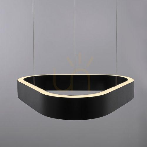Kontrola Q-STRETTO 2689-18 Černé závěsné svítidlo s 2 LED diodami