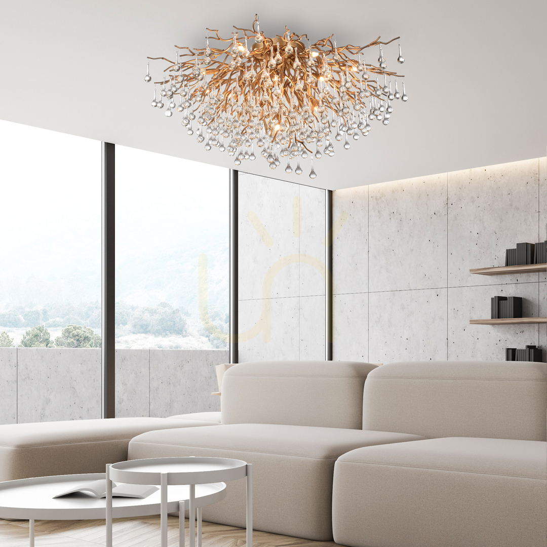 Náhled Stropní svítidlo ICICLE 8092-11, mosaz, 14xG9 Stropní svítidlo ICICLE 8092-11, mosaz, 14xG9