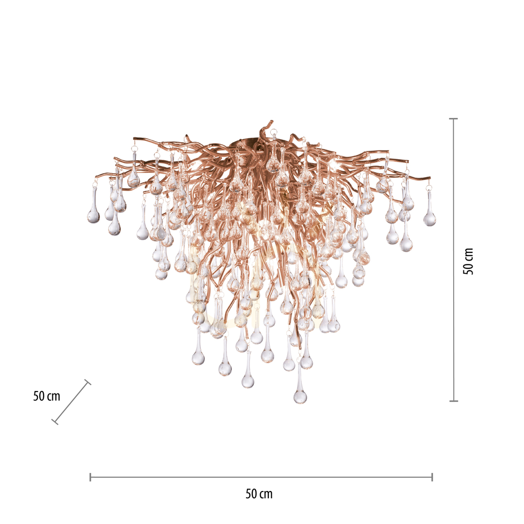 Zobrazit Stropní svítidlo ICICLE 8091-11, mosaz, 9xG9 Stropní svítidlo ICICLE 8091-11, mosaz, 9xG9