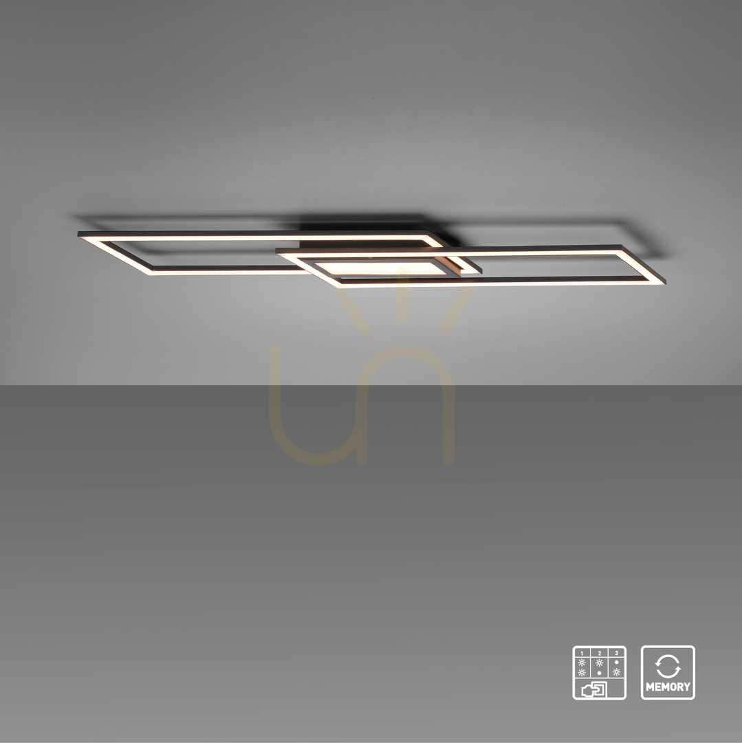Kontrola ASMIN 14694-18 Stropní svítidlo, černé, 1xLED ASMIN 14694-18 Stropní svítidlo, černé, 1xLED