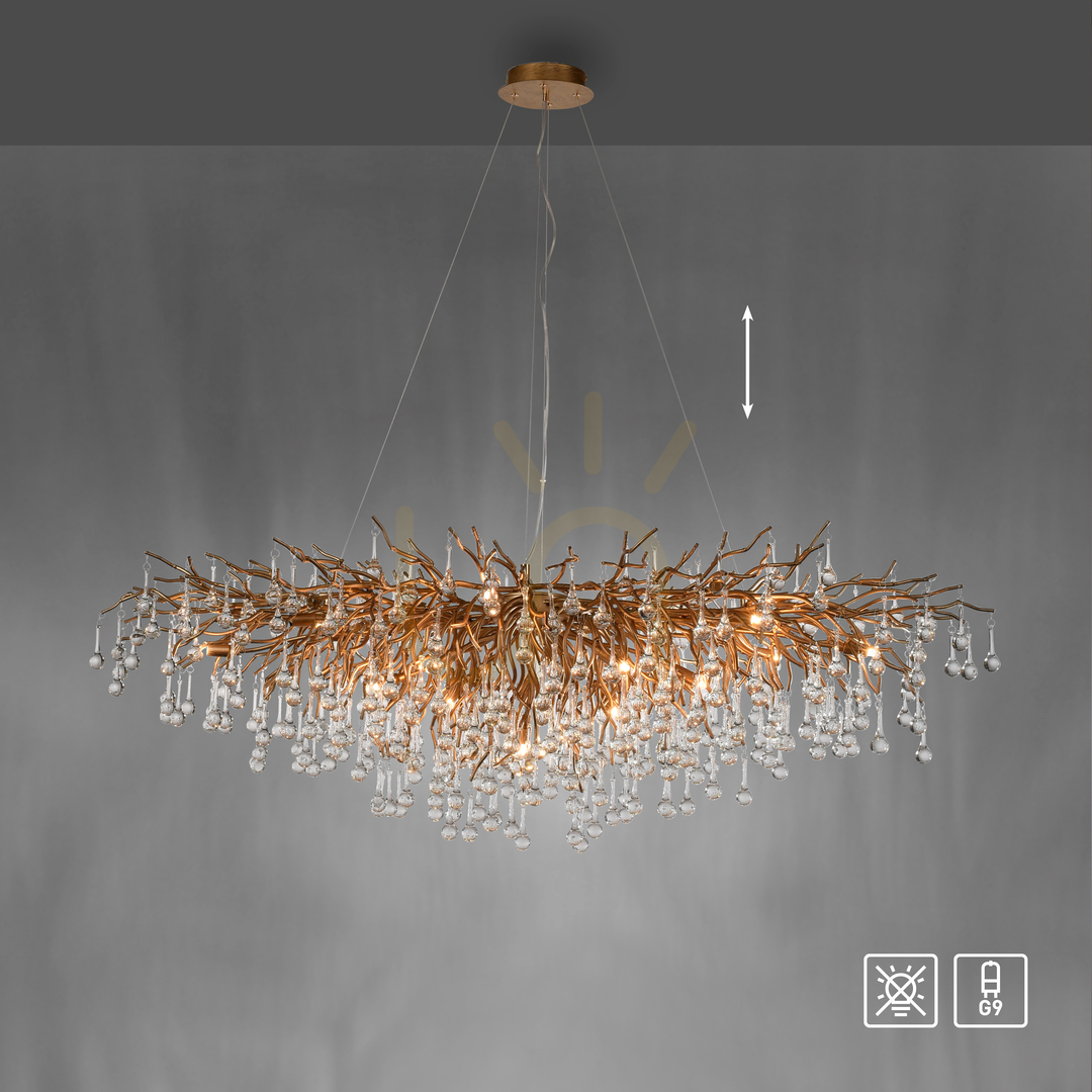 Zobrazit ICICLE 2031-11 Mosazné závěsné svítidlo, 15xG9 ICICLE 2031-11 Mosazné závěsné svítidlo, 15xG9