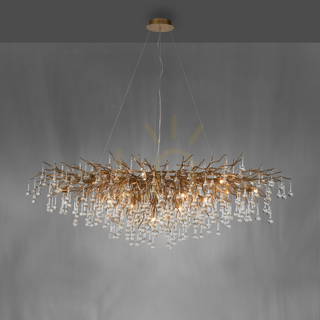 Kontrola ICICLE 2031-11 Mosazné závěsné svítidlo, 15xG9 ICICLE 2031-11 Mosazné závěsné svítidlo, 15xG9