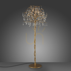 ICICLE 232-11 Mosazná stojací lampa, 5xG9 small 12