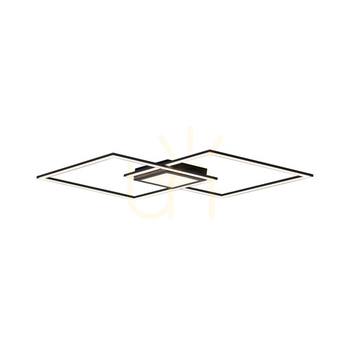 Kontrola ASMIN 14695-18 Stropní svítidlo, černé, 1xLED