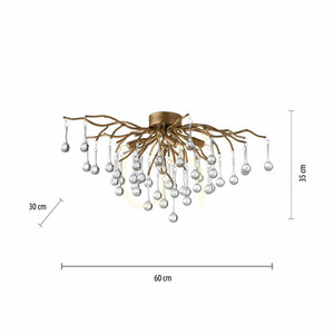 Stropní svítidlo ICICLE 8090-11, mosaz, 4xG9 small 8