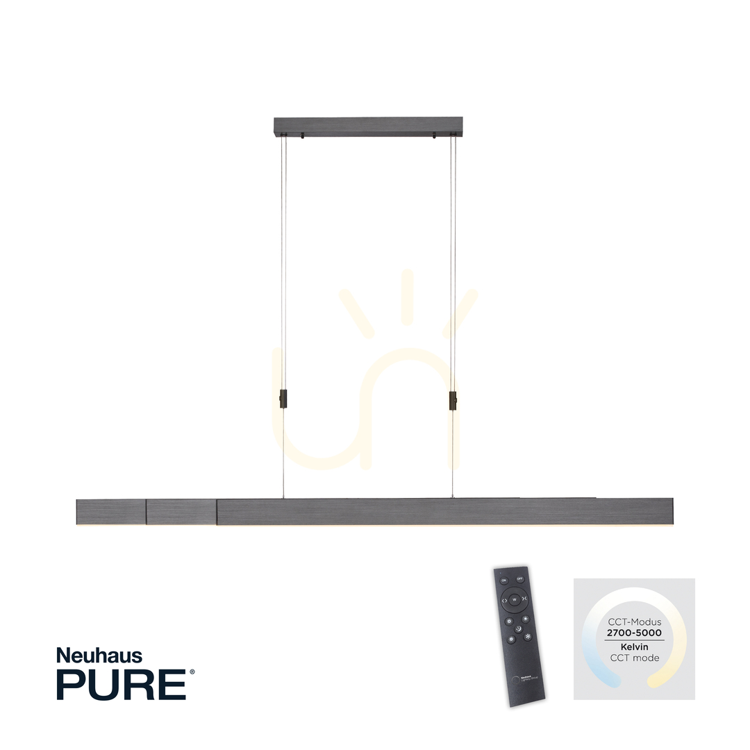 Pohled PURE-MOTO 2525-15 Šedé závěsné svítidlo s 3 LED diodami PURE-MOTO 2525-15 Šedé závěsné svítidlo s 3 LED diodami