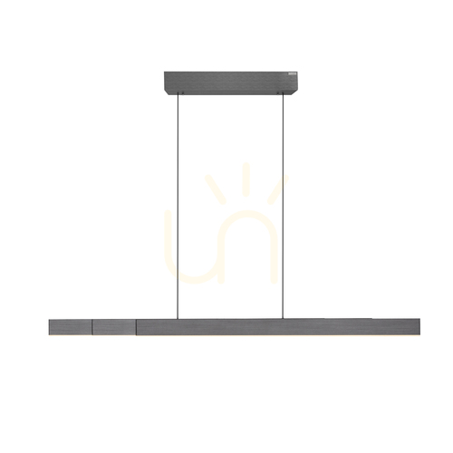 Kontrola PURE-MOTO-RISE 2545-15 Šedé závěsné svítidlo s 3 LED diodami