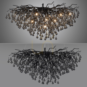 Závěsné svítidlo ICICLE 2192-18, černé, 10xG9 small 14