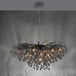 Závěsné svítidlo ICICLE 2192-18, černé, 10xG9 small 5