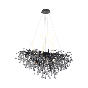 Závěsné svítidlo ICICLE 2192-18, černé, 10xG9 small 7