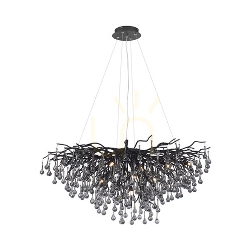 Kontrola Závěsné svítidlo ICICLE 2192-18, černé, 10xG9