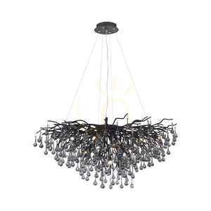 Závěsné svítidlo ICICLE 2192-18, černé, 10xG9 small 0