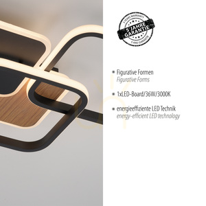 SEVENT 14117-78 Stropní svítidlo, dřevěný povrch, 1xLED small 4