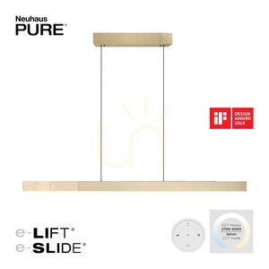 PURE-MOTO-RISE 2545-60 Zlaté závěsné svítidlo se 3 LED diodami small 1