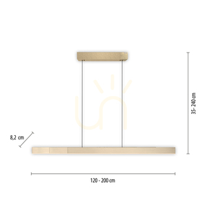 PURE-MOTO-RISE 2545-60 Zlaté závěsné svítidlo se 3 LED diodami small 8