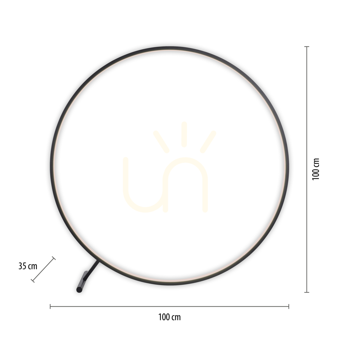 Zobrazit Stojací lampa HULA 320-18, černá, 1xLED Stojací lampa HULA 320-18, černá, 1xLED