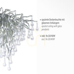 ICICLE 8091-55 Stropní svítidlo, stříbrné, 9xG9 3 ICICLE 8091-55 Stropní svítidlo, stříbrné, 9xG9 small 3