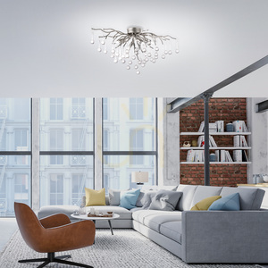 Stropní svítidlo ICICLE 8090-55, stříbrné, 4xG9 small 16
