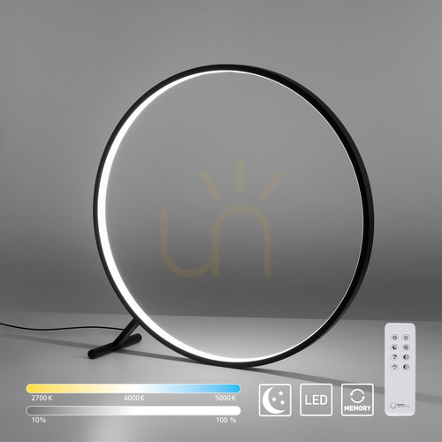 Kontrola Stojací lampa HULA 319-18, černá, 1xLED