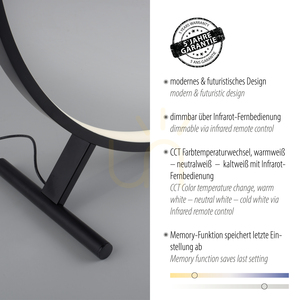 Stojací lampa HULA 319-18, černá, 1xLED small 4