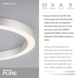 PURE-LINES 6309-95 Stropní svítidlo, stříbrné, 1xLED 4 PURE-LINES 6309-95 Stropní svítidlo, stříbrné, 1xLED small 4