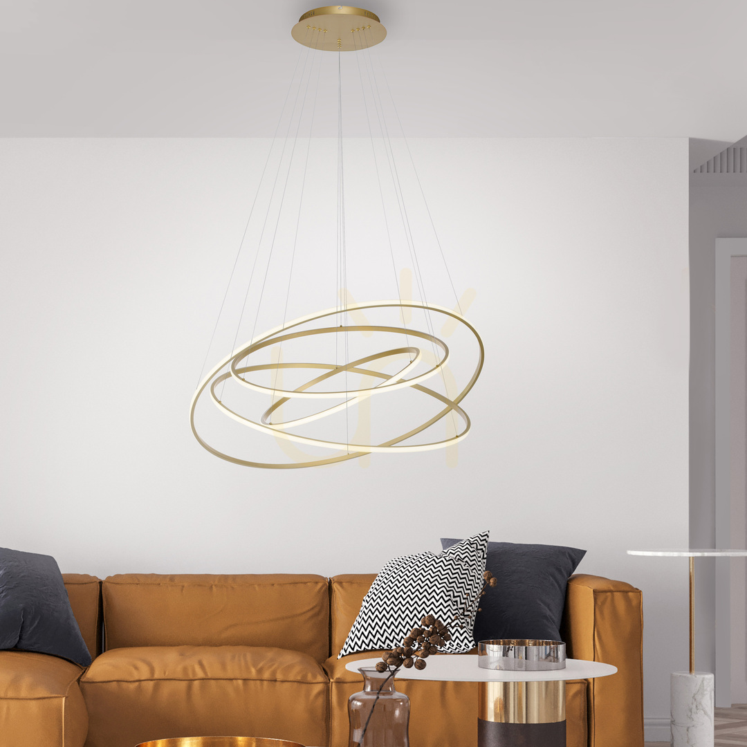 Náhled TESSARA 2124-60 Mosazné závěsné svítidlo s 1 LED žárovkou TESSARA 2124-60 Mosazné závěsné svítidlo s 1 LED žárovkou