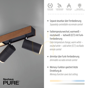 Stropní svítidlo PURE-LINES 6121-79, dřevěný povrch, 5xLED 4 Stropní svítidlo PURE-LINES 6121-79, dřevěný povrch, 5xLED small 4