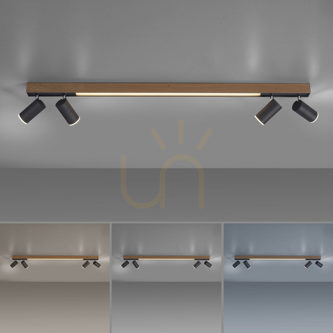 Kontrola Stropní svítidlo PURE-LINES 6121-79, dřevěný povrch, 5xLED Stropní svítidlo PURE-LINES 6121-79, dřevěný povrch, 5xLED