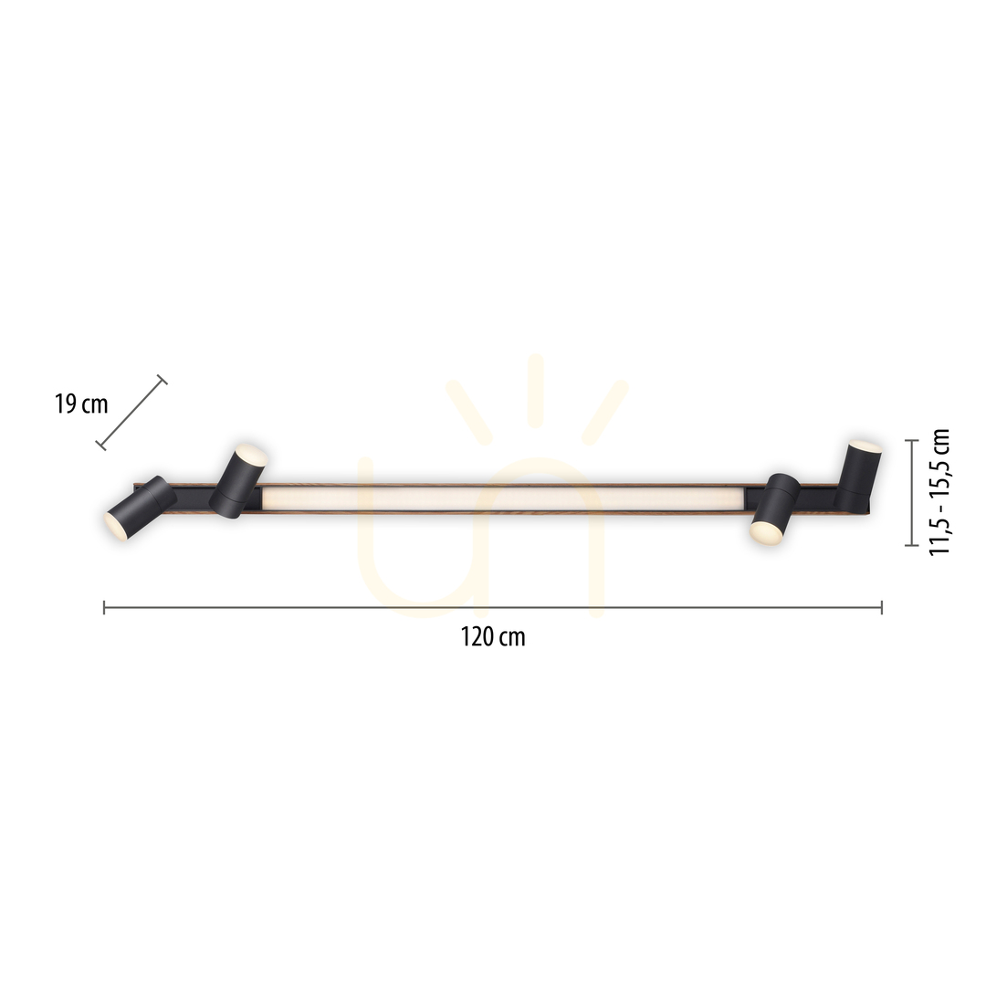 Zobrazit Stropní svítidlo PURE-LINES 6121-79, dřevěný povrch, 5xLED Stropní svítidlo PURE-LINES 6121-79, dřevěný povrch, 5xLED