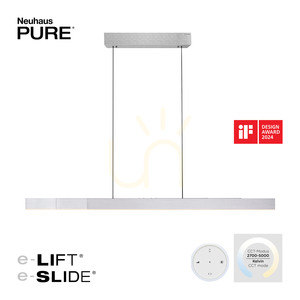 PURE MOTO-RISE 2545-95 Stříbrné závěsné svítidlo se 3 LED diodami 1 PURE MOTO-RISE 2545-95 Stříbrné závěsné svítidlo se 3 LED diodami small 1