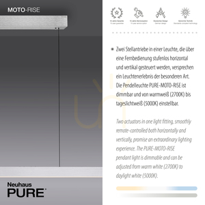 PURE MOTO-RISE 2545-95 Stříbrné závěsné svítidlo se 3 LED diodami 4 PURE MOTO-RISE 2545-95 Stříbrné závěsné svítidlo se 3 LED diodami small 4