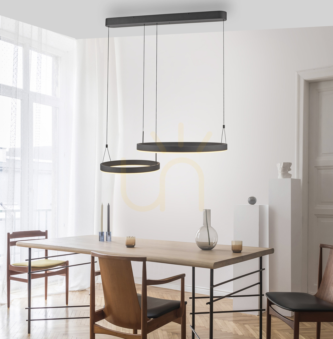 Náhled ESKO 2360-18 Černé závěsné svítidlo s 2 LED diodami ESKO 2360-18 Černé závěsné svítidlo s 2 LED diodami