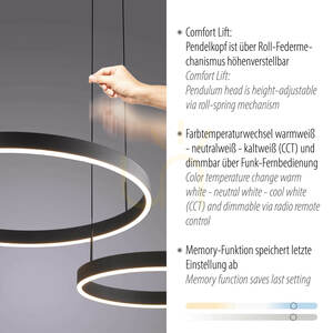 ESKO 2360-18 Černé závěsné svítidlo s 2 LED diodami 3 ESKO 2360-18 Černé závěsné svítidlo s 2 LED diodami small 3