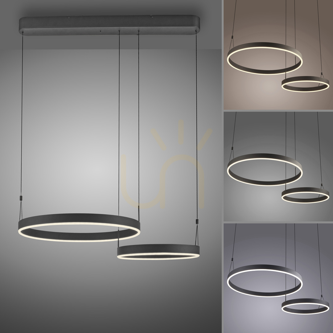 Kontrola ESKO 2360-18 Černé závěsné svítidlo s 2 LED diodami ESKO 2360-18 Černé závěsné svítidlo s 2 LED diodami
