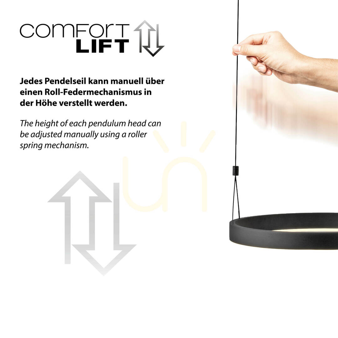 Pohled ESKO 2360-18 Černé závěsné svítidlo s 2 LED diodami ESKO 2360-18 Černé závěsné svítidlo s 2 LED diodami