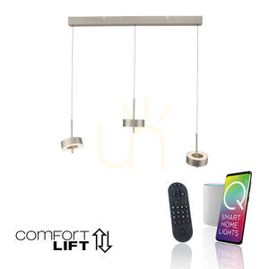 Q-ROTATE 2248-95 Stříbrné závěsné svítidlo se 3 LED diodami 1 Q-ROTATE 2248-95 Stříbrné závěsné svítidlo se 3 LED diodami small 1