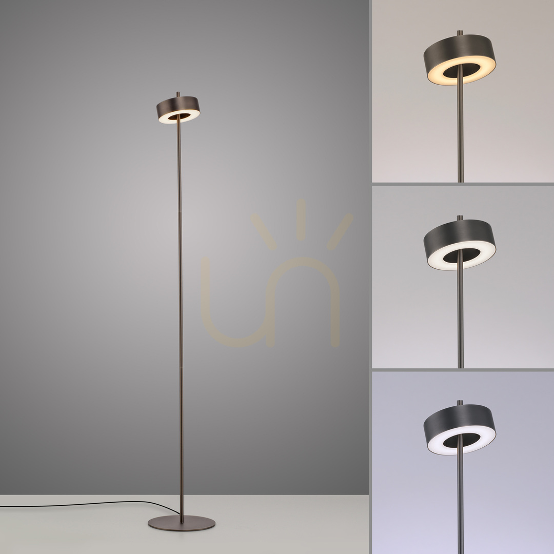 Kontrola Stojací lampa Q-ROTATE 324-34, hnědá, 1xLED Stojací lampa Q-ROTATE 324-34, hnědá, 1xLED