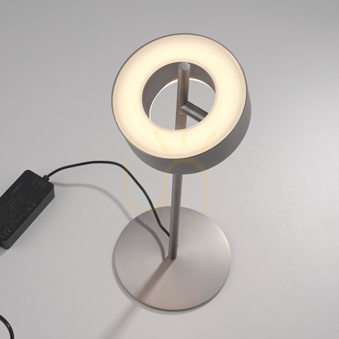Pohled Stolní lampa Q-ROTATE 4324-95, stříbrná, 1xLED Stolní lampa Q-ROTATE 4324-95, stříbrná, 1xLED