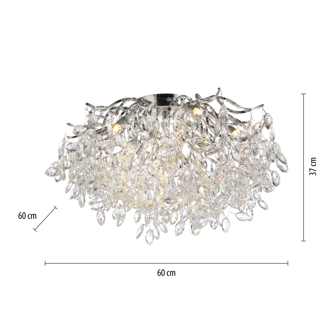 Zobrazit RICICLE 6053-17 Chromové stropní svítidlo, 10xG9 RICICLE 6053-17 Chromové stropní svítidlo, 10xG9