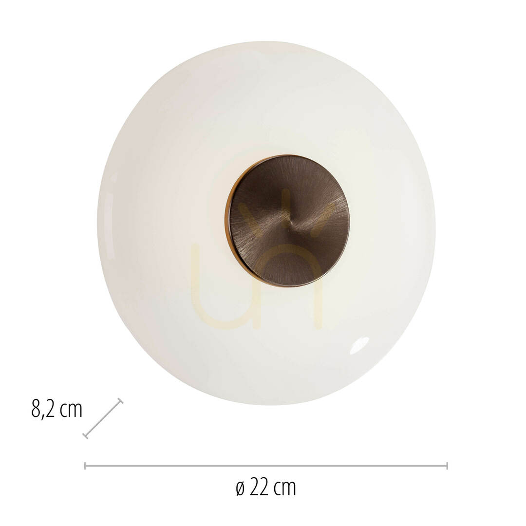 Zobrazit PURE VITRUM 6082-34 Hnědé nástěnné svítidlo, 1xLED PURE VITRUM 6082-34 Hnědé nástěnné svítidlo, 1xLED