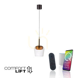 Q-KON 2741-20 Měděné závěsné svítidlo, 1xLED small 1