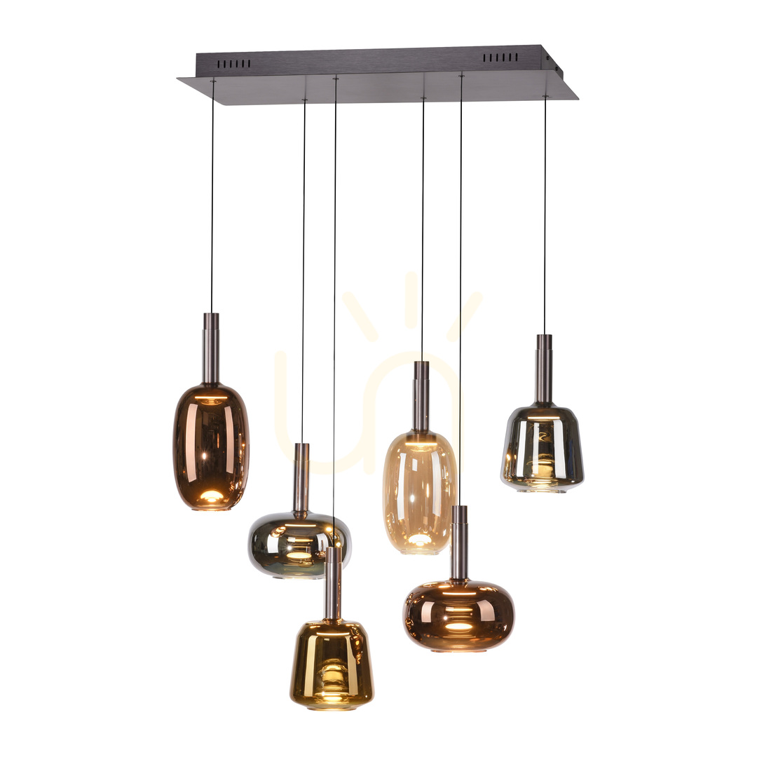 Náhled IRIDES 2681-70 Vícebarevné závěsné svítidlo s 6 LED diodami IRIDES 2681-70 Vícebarevné závěsné svítidlo s 6 LED diodami