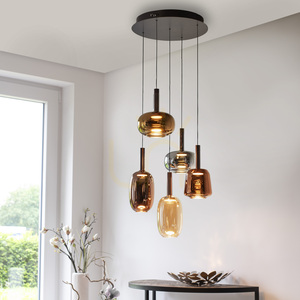 IRIDES 2682-70 Vícebarevné závěsné svítidlo s 5 LED diodami small 2