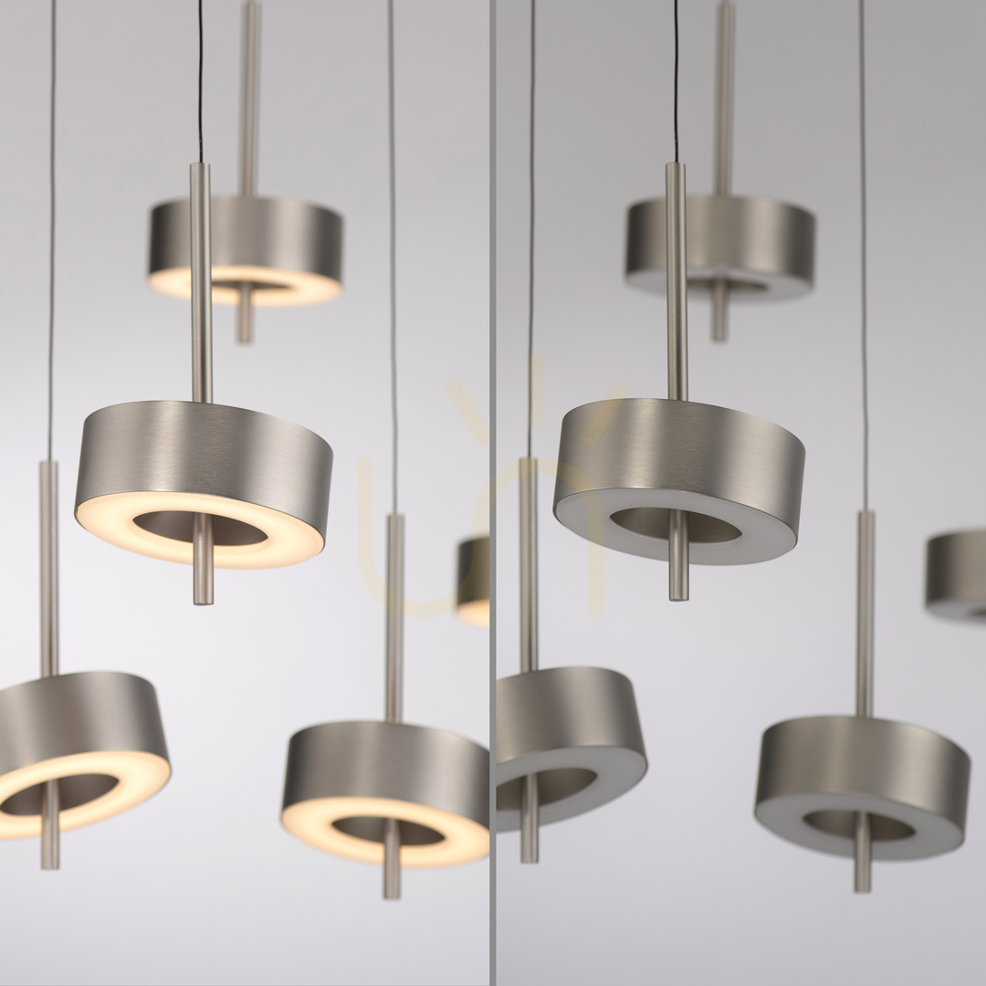 Zobrazit Q-ROTATE 2249-95 Stříbrné závěsné svítidlo s 5 LED diodami Q-ROTATE 2249-95 Stříbrné závěsné svítidlo s 5 LED diodami