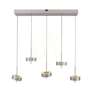 Q-ROTATE 2249-95 Stříbrné závěsné svítidlo s 5 LED diodami 15 Q-ROTATE 2249-95 Stříbrné závěsné svítidlo s 5 LED diodami small 15