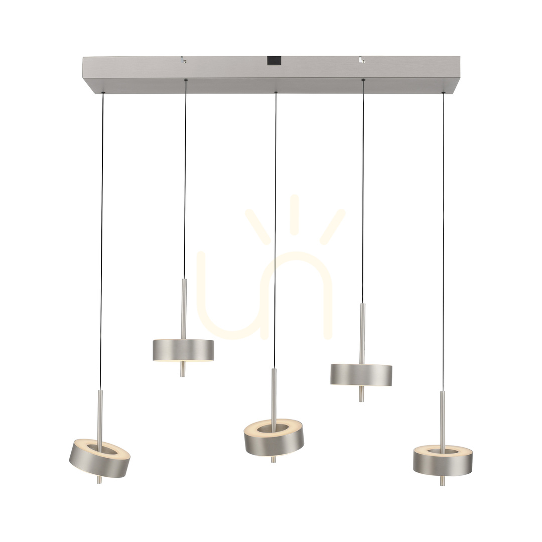 Kontrola Q-ROTATE 2249-95 Stříbrné závěsné svítidlo s 5 LED diodami Q-ROTATE 2249-95 Stříbrné závěsné svítidlo s 5 LED diodami