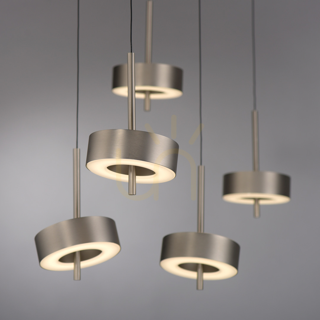 Pohled Q-ROTATE 2249-95 Stříbrné závěsné svítidlo s 5 LED diodami Q-ROTATE 2249-95 Stříbrné závěsné svítidlo s 5 LED diodami